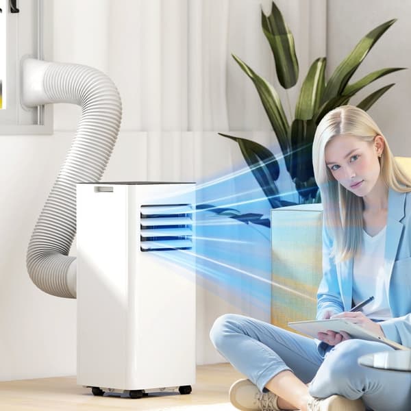Bærbar Aircondition, 7000BTU, 30x29x69 cm, Hvid