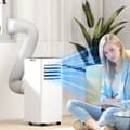 Miniatyrbillede 2 af 9: Bærbar Aircondition, 7000BTU, 30x29x69 cm, Hvid