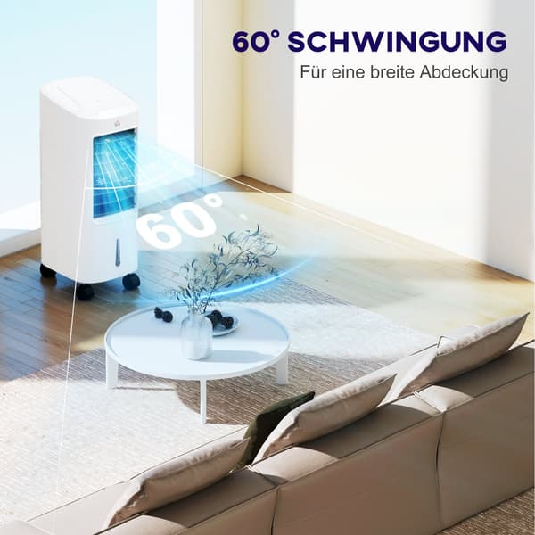 Aircondition, 3 i 1, 30x30.5x73.5 cm, Hvid