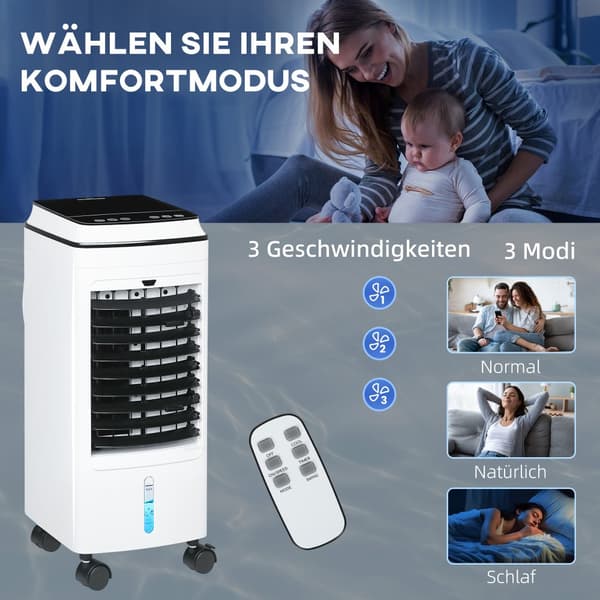 Luftkonditionering, 3 i 1, 24x28.5x60.5 cm, Vit