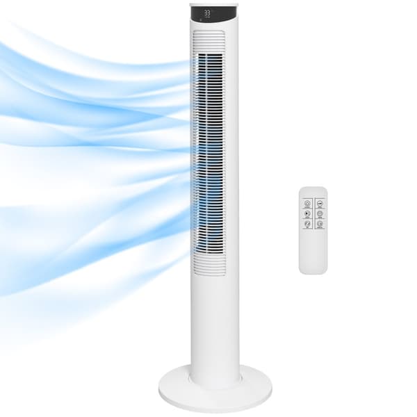 Tårnventilator, Ø31.5x116H cm, Hvid
