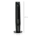 Miniatyrbillede 3 af 6: Tårnventilator, 2-i-1, 31.5x31.5x107 cm, Sort