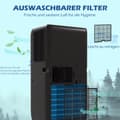 Miniatyrbillede 7 af 9: Bærbar Aircondition, 9000BTU, 33x28x68.5 cm, Sort