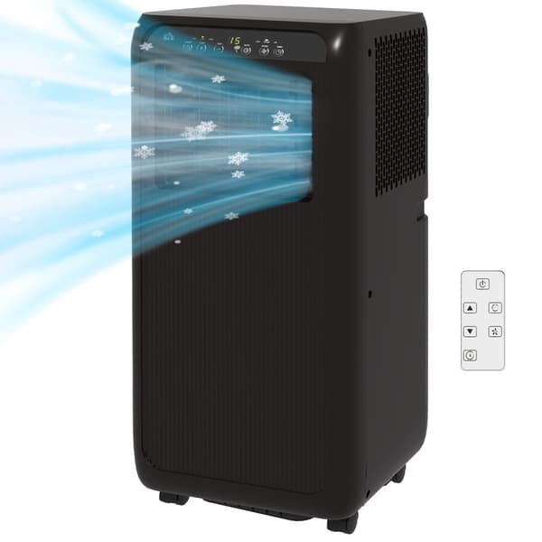 Bærbar Aircondition, 9000BTU, 33x28x68.5 cm, Sort