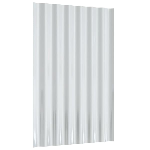 vidaXL Takplåt 12 st pulverlackerat stål brun 60x36 cm