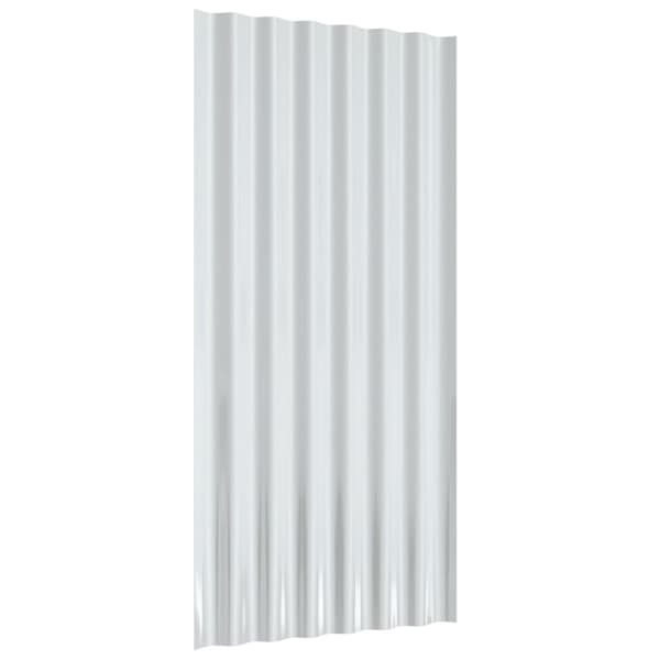vidaXL Kattopaneeli 36 kpl jauhemaalattu teräs harmaa 80x36 cm