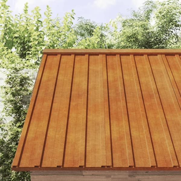 vidaXL Kattopaneelit 36 kpl ruoste 100x44 cm Corten teräs