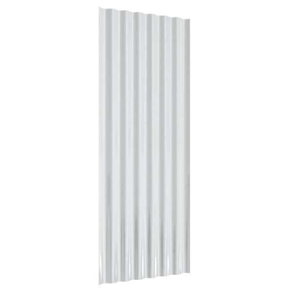 tagplader 12 stk. 100x36 cm pulverlakeret stål antracitgrå