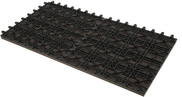Rootz WPC terrassplattor - Däckplattor - Utomhusgolv - Slitstark, enkel installation, UV-beständig - 30 cm x 60 cm x 1,8 cm