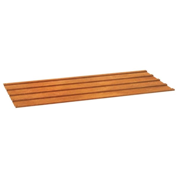 Takplattor och -tegel - Living Takplåt 12 st rostfärgad 100x44 cm rosttrögt stål