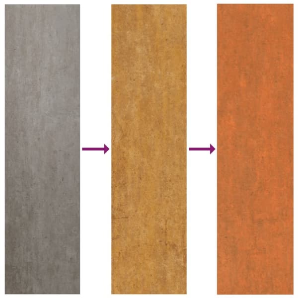 Takplattor och -tegel - Living Takplåt 12 st rostfärgad 100x44 cm rosttrögt stål