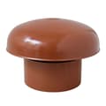 Miniatyrbild 1 av 3: First plast - CDVM125T-Y - CDVM125T Träningshuvud Ventilationshatt med nät, Tegola Röd, Innerdiameter 125 mm