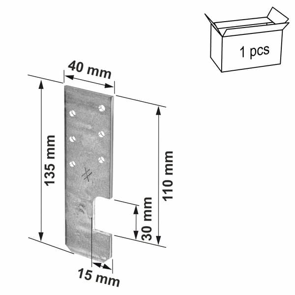 175 mm stål I-Beam Clip