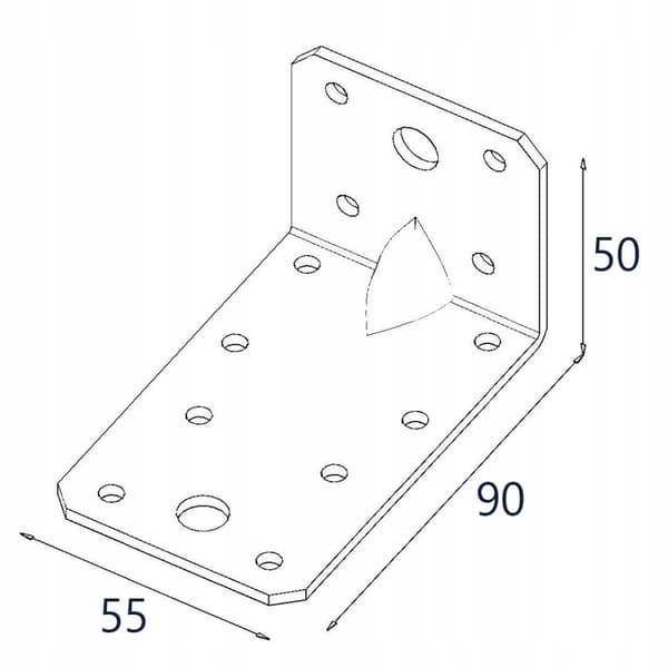 Kulma meistolla. KP3 90x50x55x2,5 (1)