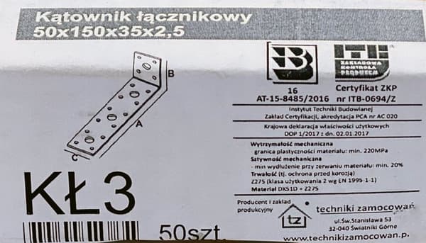 Liitoskulma KŁ3 50x150x35x2,5 (1)