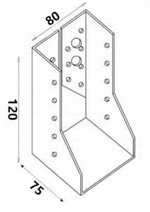 Bjælkeophæng WZ82 80x120x75x2,0 (1)