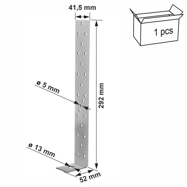 Ankkuriliitin AH29050/2 290x50x40x2mm