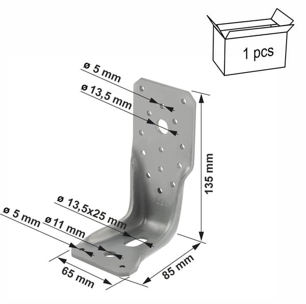 AKR135LG ankerstik 135x85x65x4mm