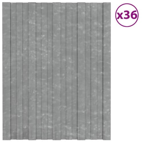 Takprofiler 36 st galvaniserat stål silver 60x45 cm