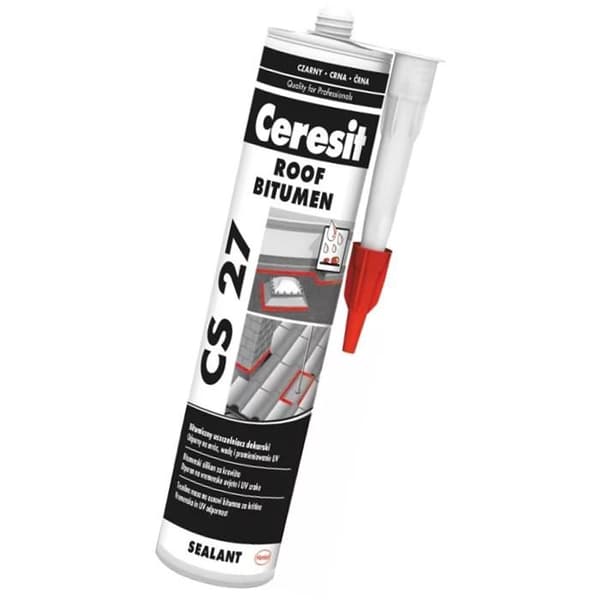 CERESIT CS27 TAKFÄRG SVART 280ML BITUMEN VATTENTÅLIG