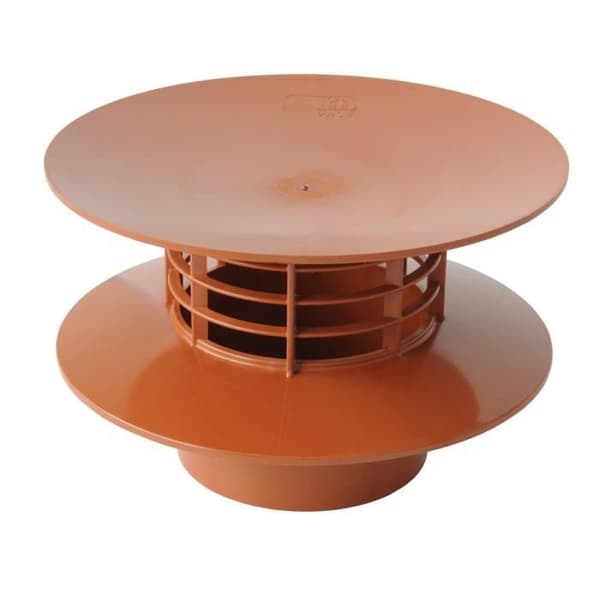Första Plast Statisk Extraktor, röd, diameter 100 mm - ES100RT