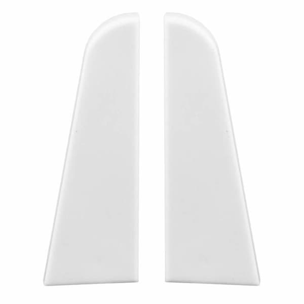 PROVISTON Muddar för MDF-lister 19 x 58 mm Plast Vit Tillbehör för lister 2 delar
