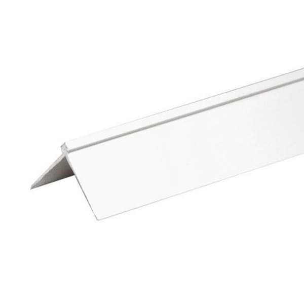 PROVISTON Vinkelsockel för tapet Kantskydd 22 x 22 x 2600mm vit plast