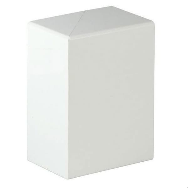 PROVISTON Vänster och höger ändstycken för värmegolv 41 x 141 mm Plast Vit Tillbehör för golvlister 2 delar