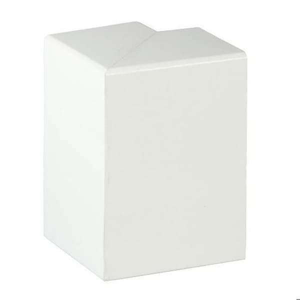 PROVISTON Yttre hörn för värmesockel 41 x 141 mm Plast Vit Tillbehör för socklar 2 stycken