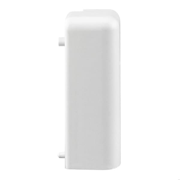 PROVISTON Yttre vinklar för MDF-socklar 15 x 58 mm Plast Vit Tillbehör för socklar 2 delar
