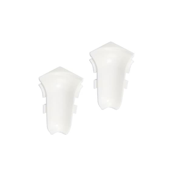 PROVISTON Inre vinkel för sockel 22 x 60 mm Vit plast 2 stycken