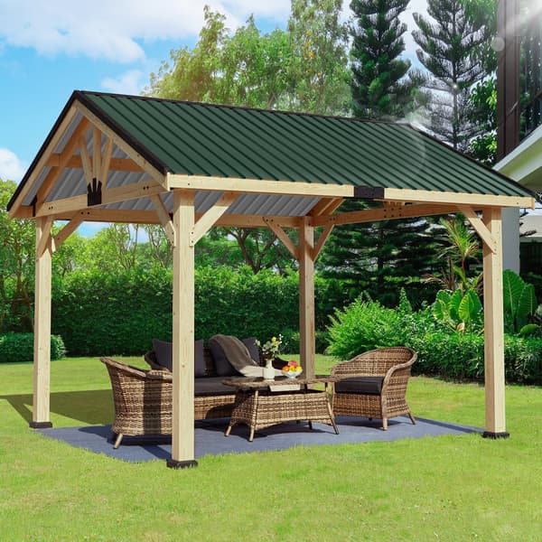 12x profilerade plåtplattor, plåtplatta för tak i metall med räfflor, 115 x 45 cm = 6 m², grön