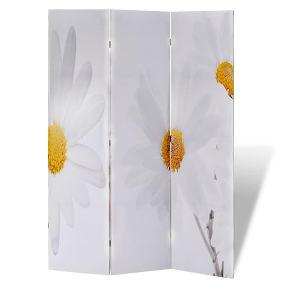 vidaXL Sammenleggbar romdeler 120x170 cm blomst