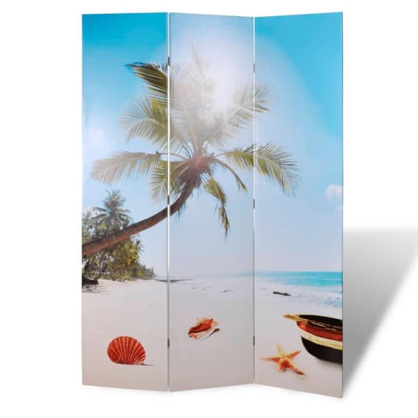 vidaXL Sammenleggbar romdeler 120x170 cm strand