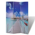 Miniatyrbillede 2 af 6: vidaXL foldbar rumdeler 120x170 strandmotiv