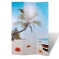 Miniatyrbillede 1 af 6: vidaXL foldbar rumdeler 120x170 strandmotiv