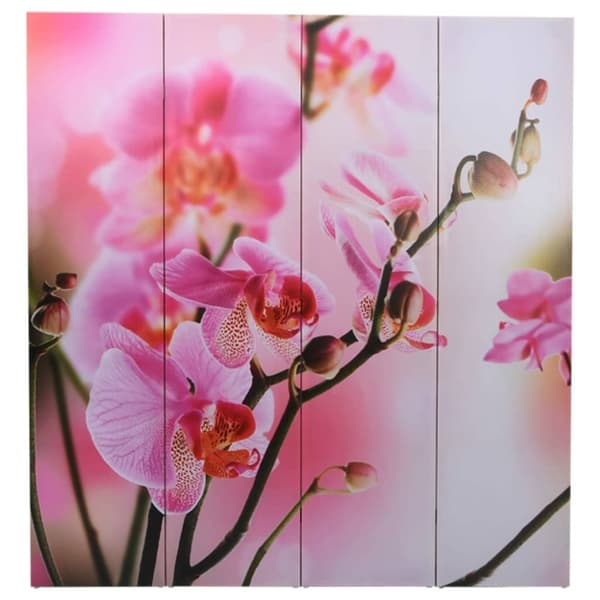 vidaXL foldbar rumdeler 160 x 170 blomstermotiv