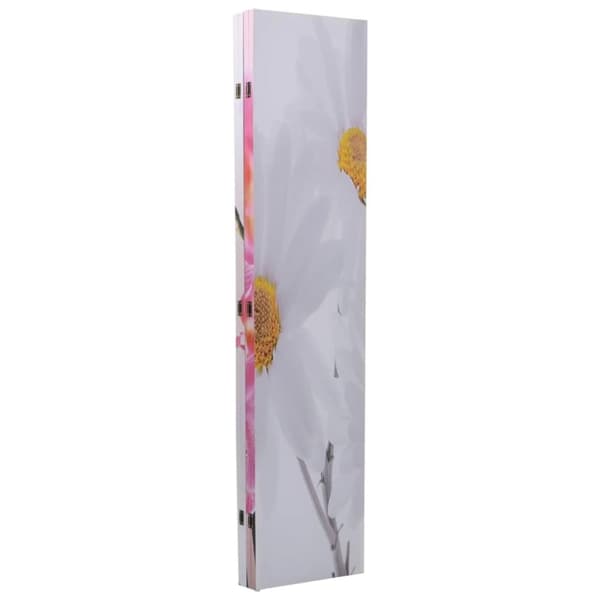 vidaXL foldbar rumdeler 160 x 170 blomstermotiv