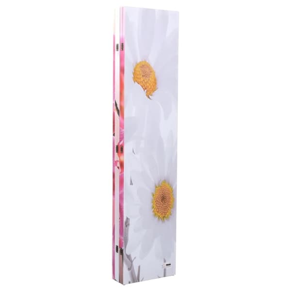 vidaXL foldbar rumdeler 200 x 170 blomstermotiv