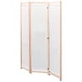 Miniatyrbilde 3 av 5: vidaXL Romdeler 3 paneler krem 120x170x4 cm stoff