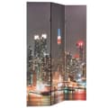 Miniatyrbillede 2 af 5: vidaXL foldbar rumdeler 120 x 170 cm New York by Night
