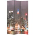 Miniatyrbillede 1 af 5: vidaXL foldbar rumdeler 120 x 170 cm New York by Night