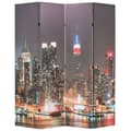 Miniatyrbillede 1 af 5: vidaXL foldbar rumdeler 160 x 170 cm New York by Night