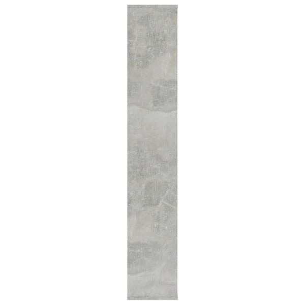vidaXL rumdeler/bogreol 100x24x140 cm konstrueret træ betongrå