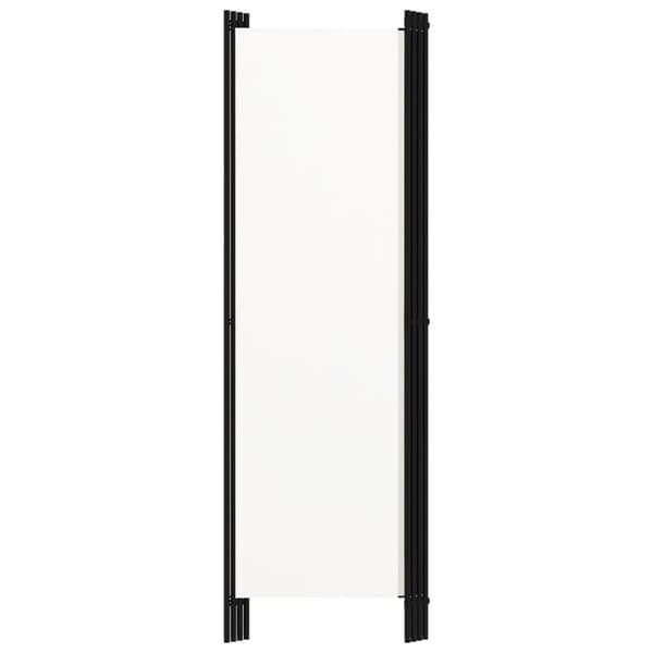 vidaXL 4-panels rumdeler 200 x 180 cm hvid
