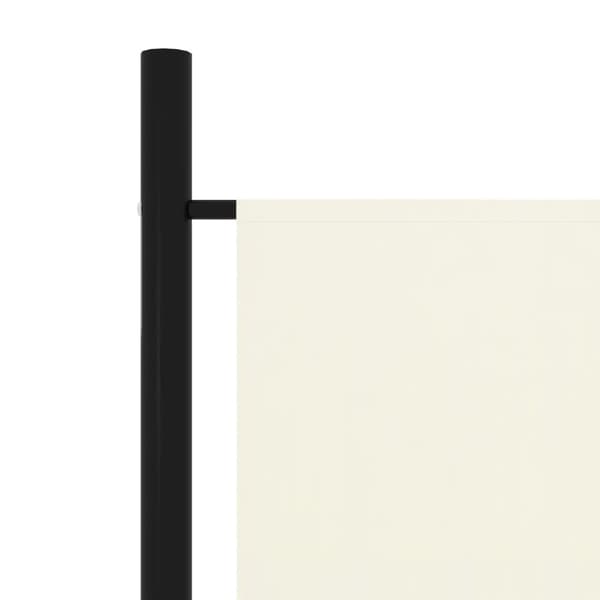 vidaXL 4-panels rumdeler 200 x 180 cm hvid