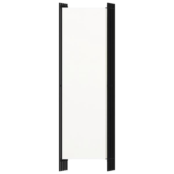 vidaXL Romdeler med 5 paneler hvit 250x180 cm