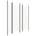 Miniatyrbilde 1 av 6: vidaXL Romdeler 4 paneler hvit 200x180 cm