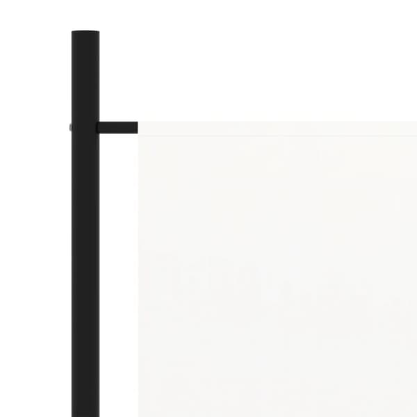 vidaXL Romdeler hvit 175x180 cm stoff