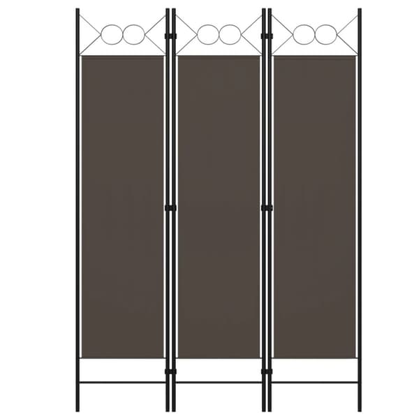 vidaXL 3-panels rumdeler 120x180 cm antracitgrå